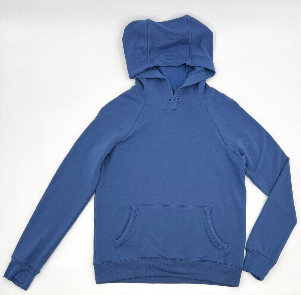Athleta Girls Sweater Girls Extra Large Blue Pullover Hoodie Thumb Hole